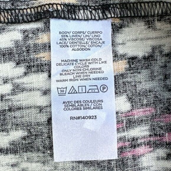 Loft Linen Blend Breathable Sleeveless Halter Top Size Medium - Picture 9 of 9